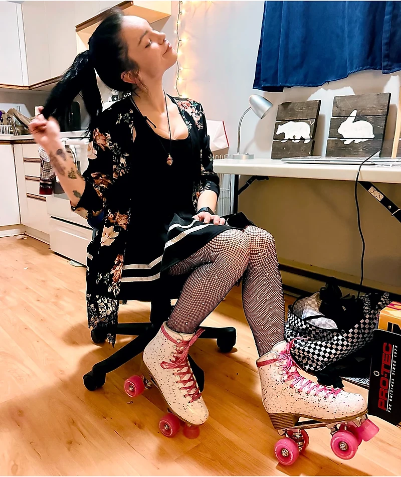 Impala Confetti White Roller Skates