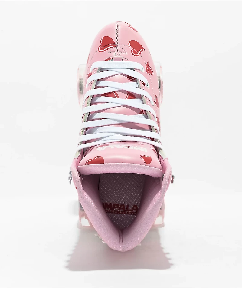 Impala Falling Hearts Pink Roller Skates