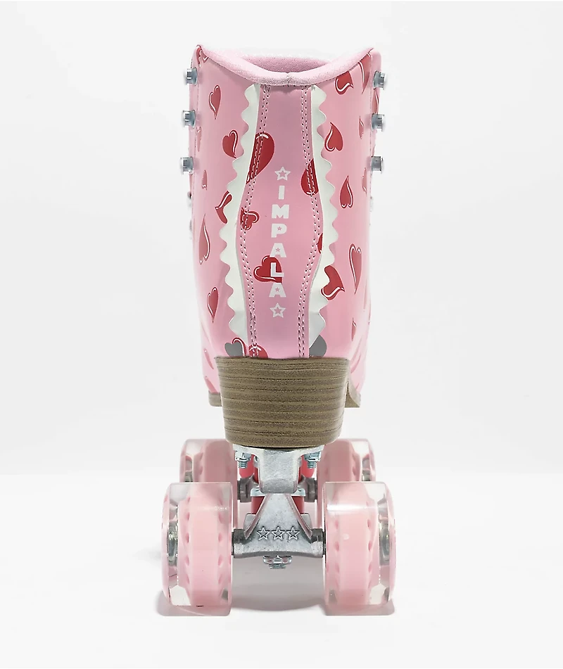 Impala Falling Hearts Pink Roller Skates