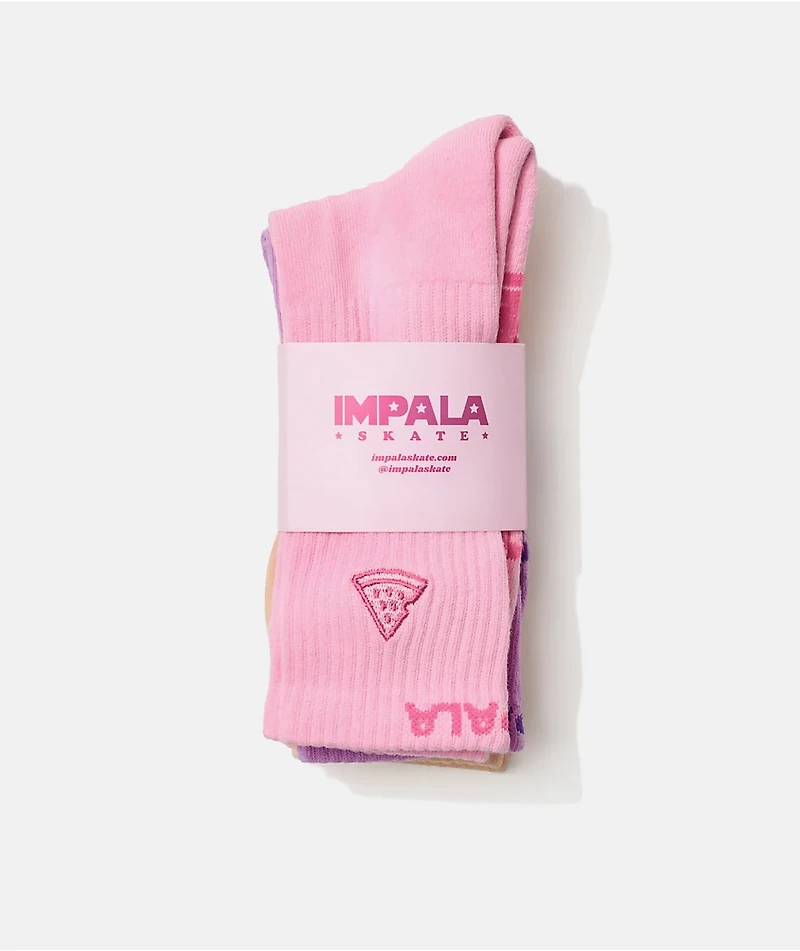 Impala Fruit 3 Pack Crew Socks