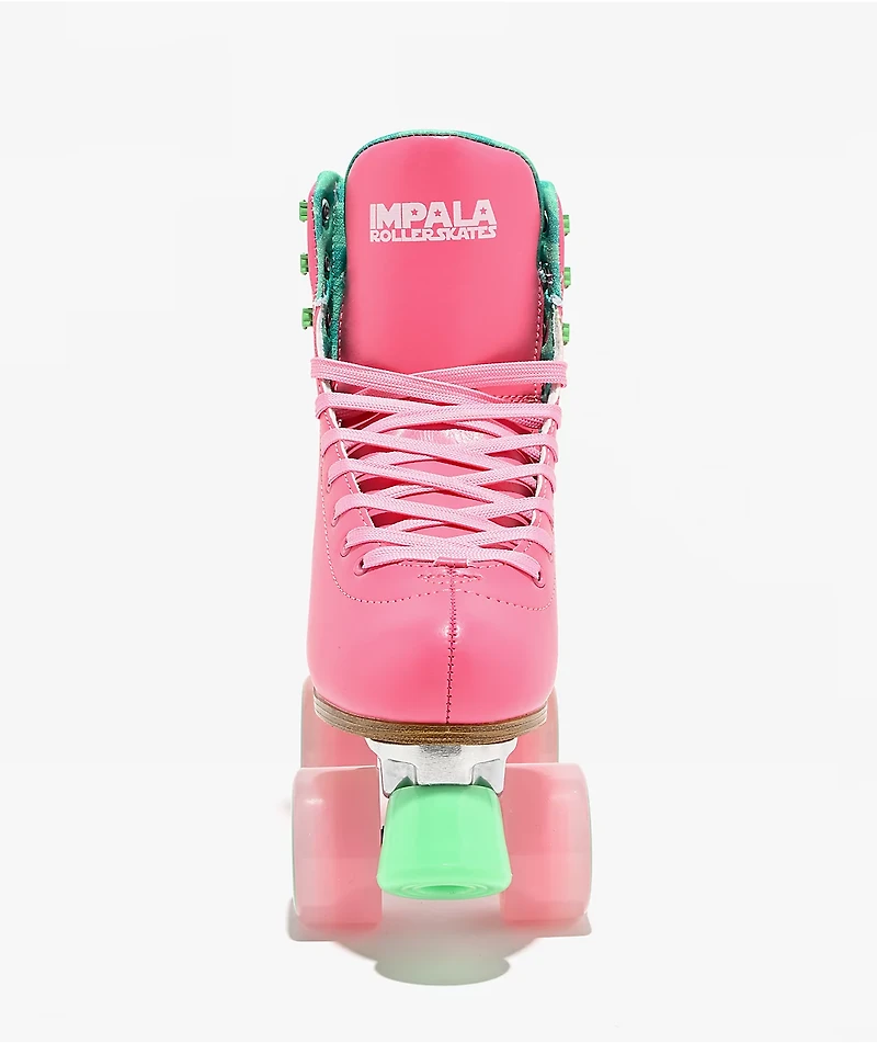 Impala Watermelon Pink & Green Roller Skates