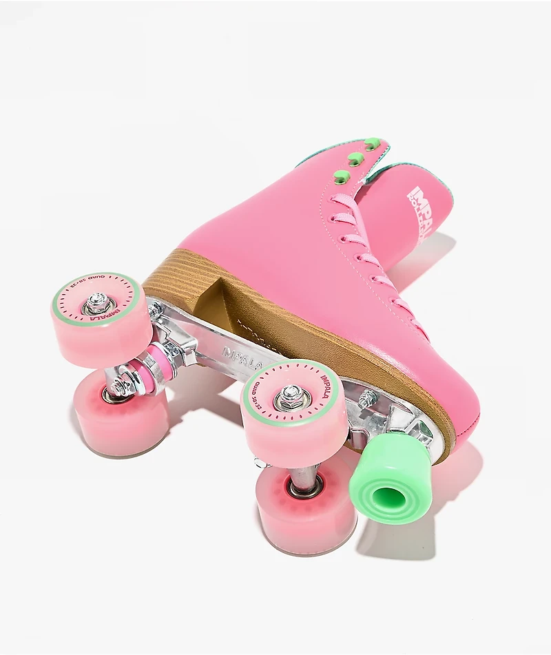 Impala Watermelon Pink & Green Roller Skates