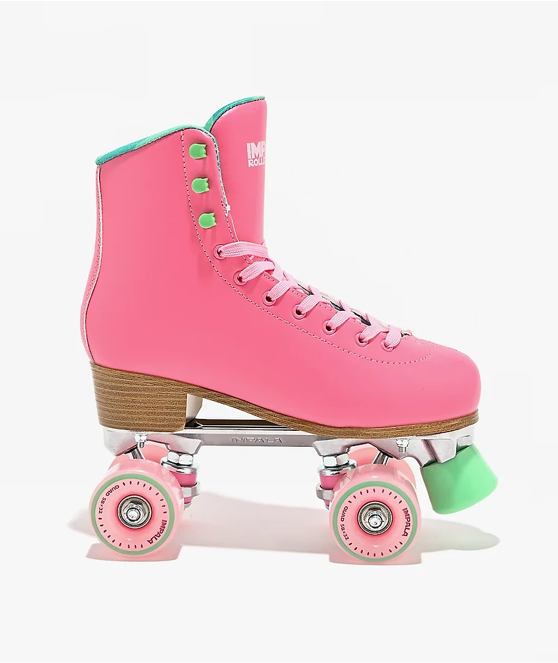 Impala Watermelon Pink & Green Roller Skates