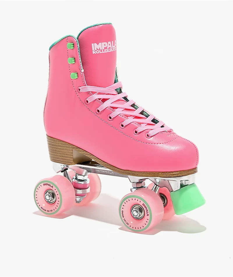 Impala Watermelon Pink & Green Roller Skates