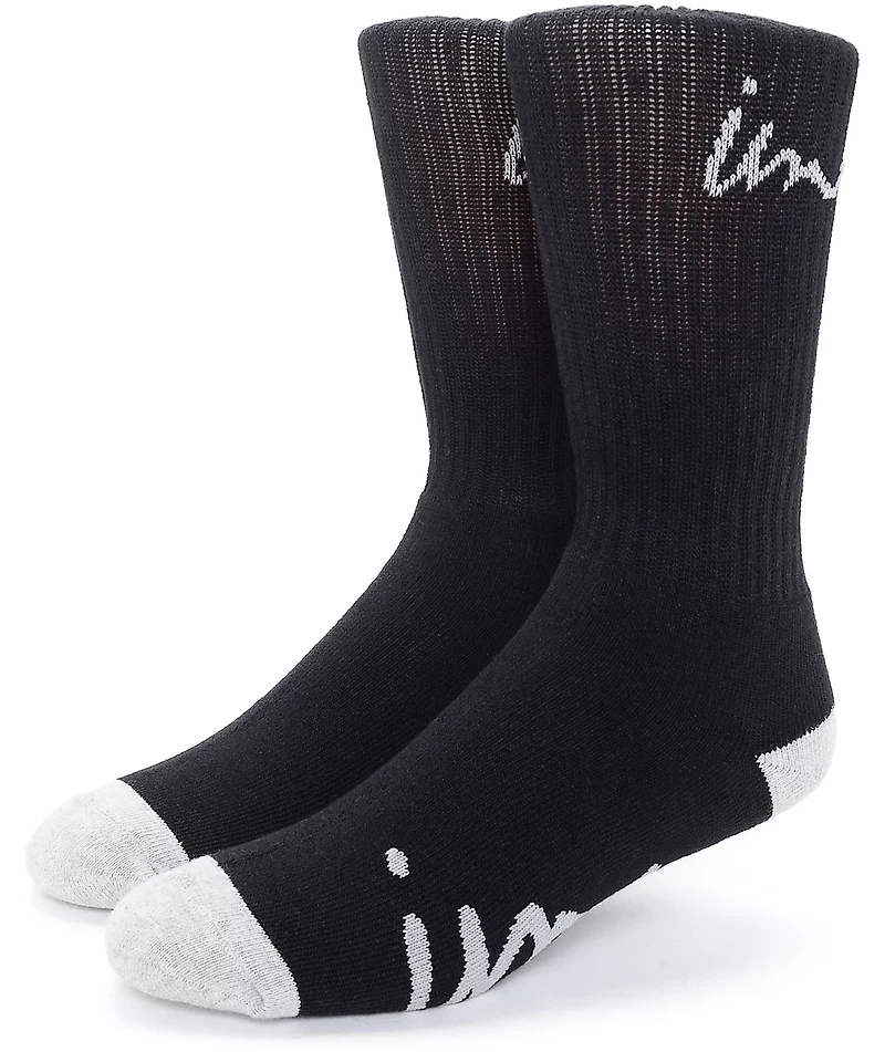 Imperial Motion Curser Black & Grey Crew Socks