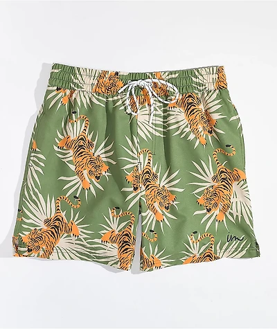 Imperial Motion Seeker Volley Tiger Olive Board Shorts
