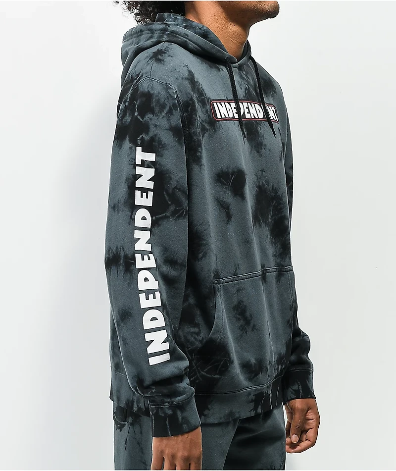 Independent Bar Cloud Black Tie Dye Hoodie