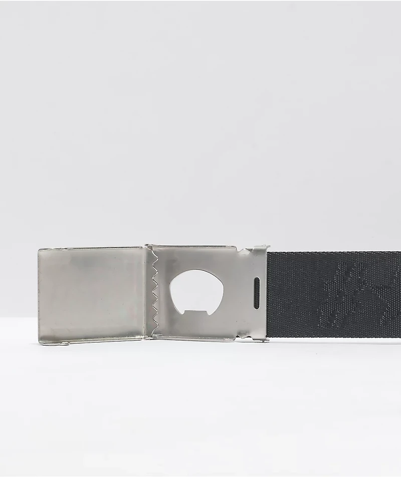 Independent Bar Logo Black Web Belt