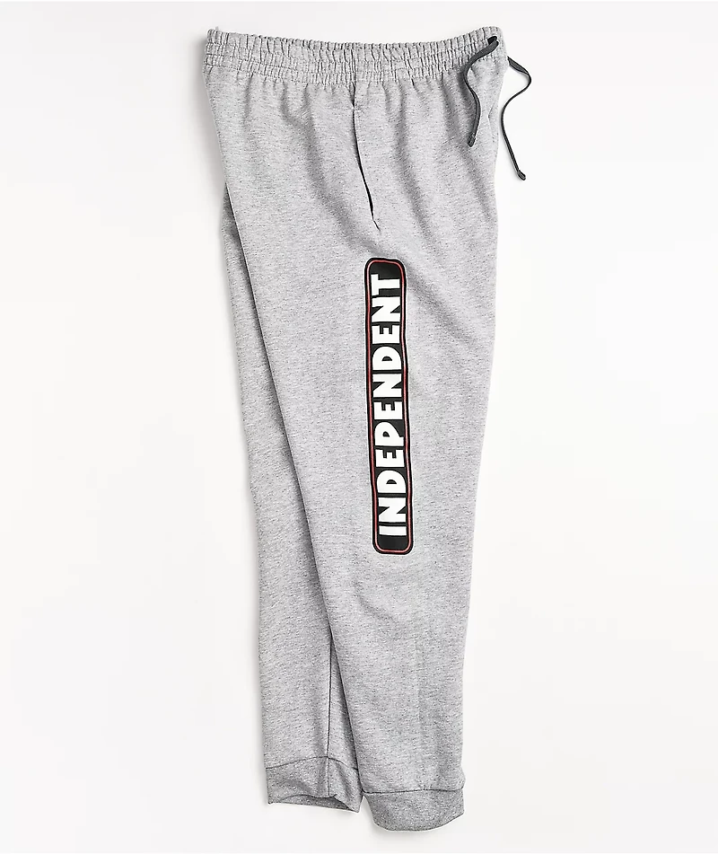 Independent Bar Logo Script Grey Sweatpants