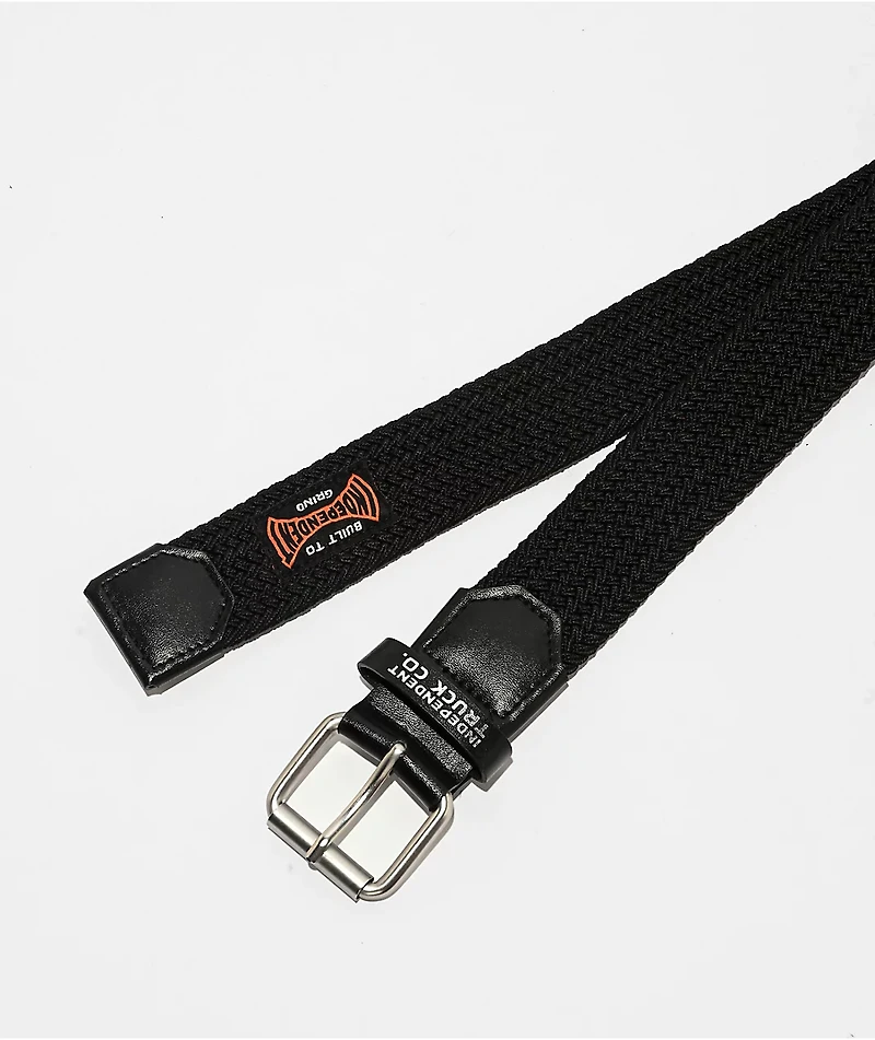 Independent Built To Grind Black Woven Belt