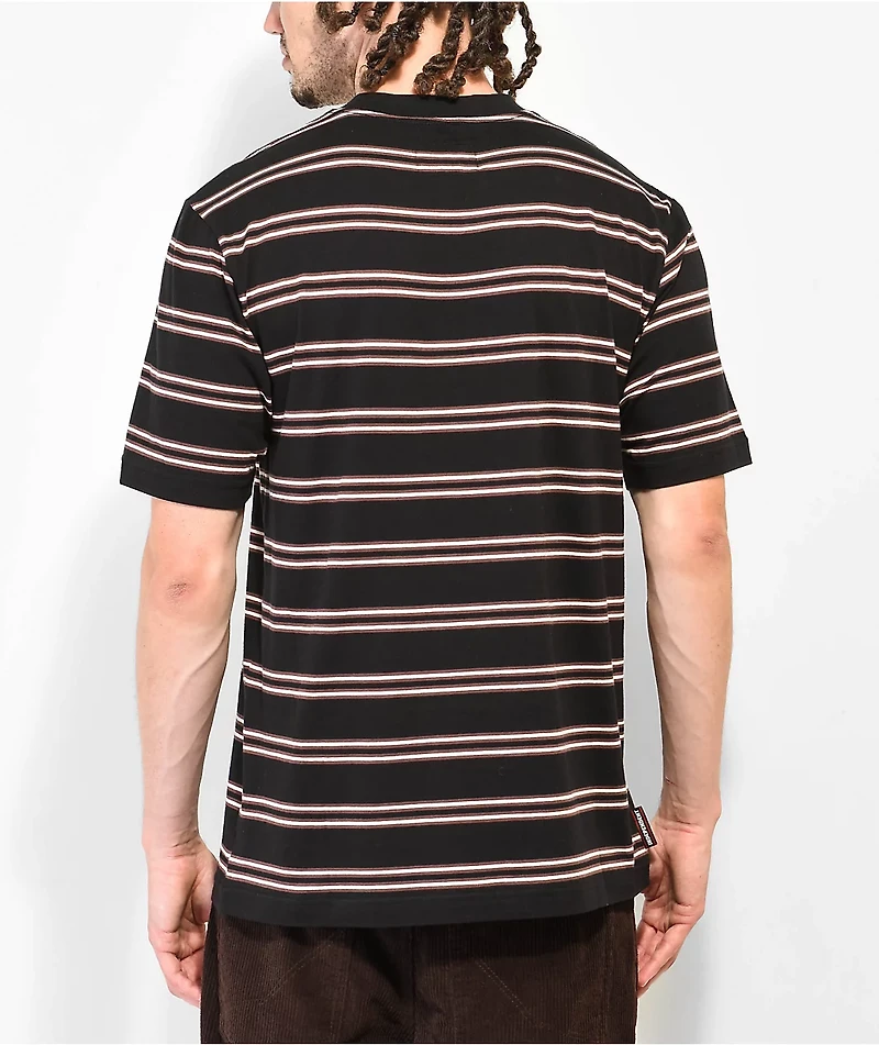 Independent Decker Black & Brown Stripe T-Shirt
