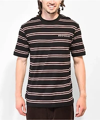 Independent Decker Black & Brown Stripe T-Shirt