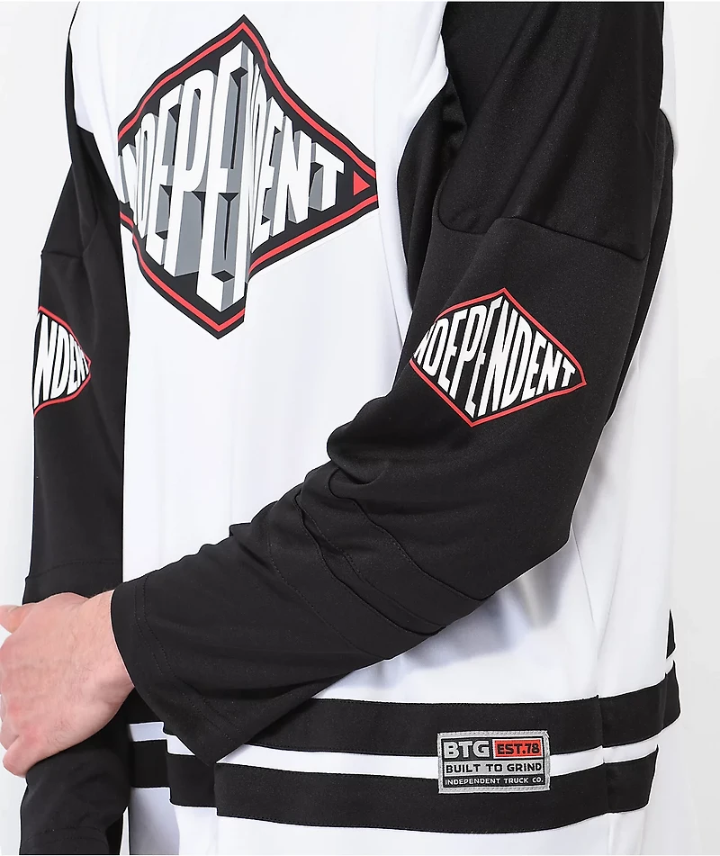 Independent Depth Summit Black & White Hockey Jersey