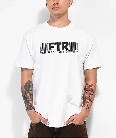 Independent FTR Barcode White T-Shirt