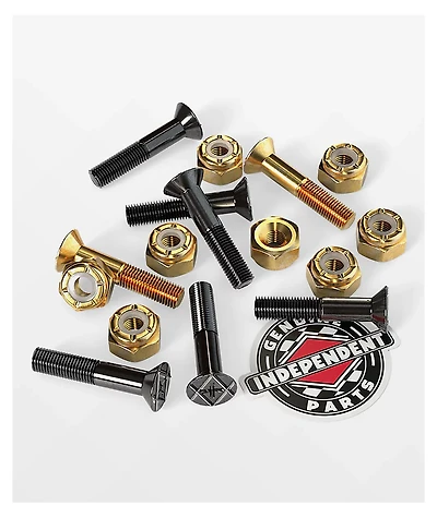 Independent Gold Crossbolts 1" Skateboard Hardware