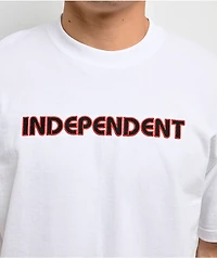 Independent Groundwork Embroidered White T-Shirt