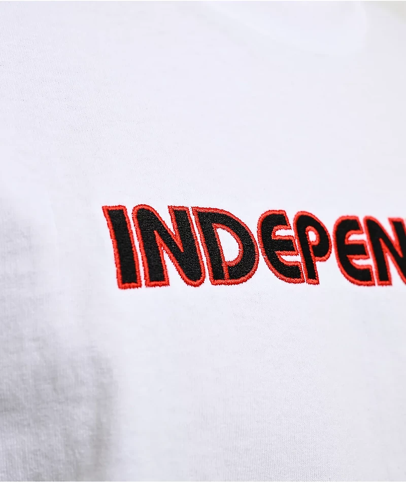 Independent Groundwork Embroidered White T-Shirt