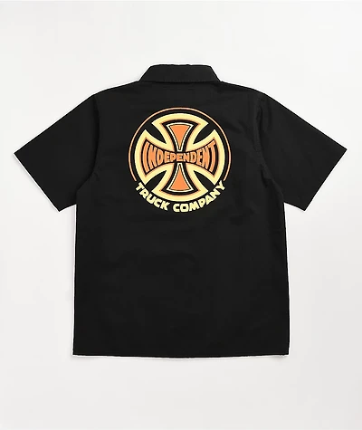Independent Indy 78 Black Short Sleeve Button Up Shirt