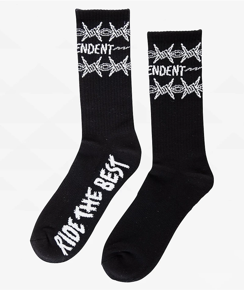 Independent Notebook Black Crew Socks