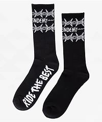 Independent Notebook Black Crew Socks