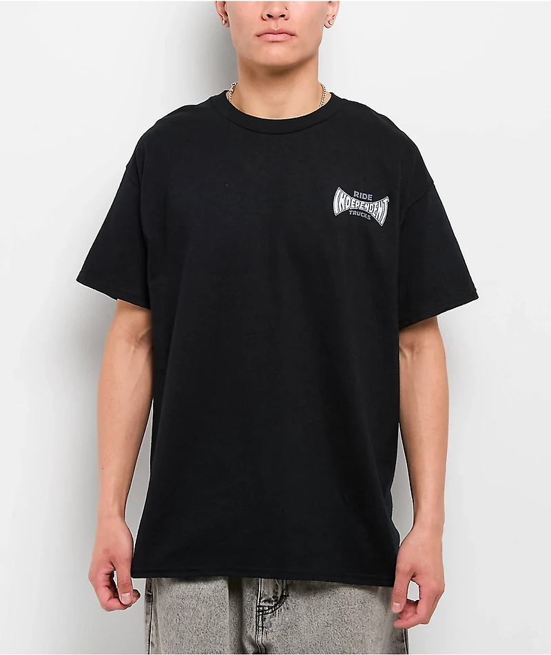 Independent Rose Span Black T-Shirt