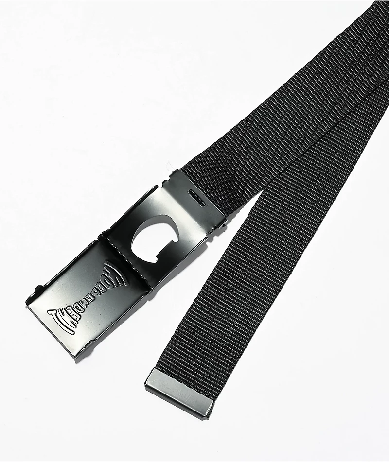 Independent Span Black Web Belt