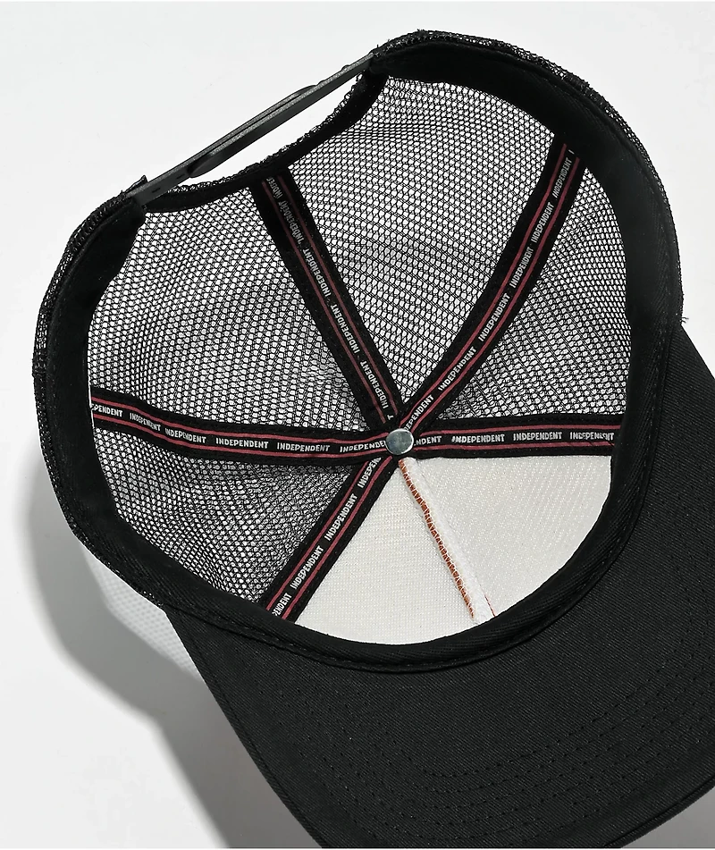 Independent Span Orange & Black Trucker Hat