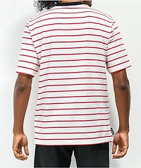 Independent Span Stripe Red & White Pocket T-Shirt