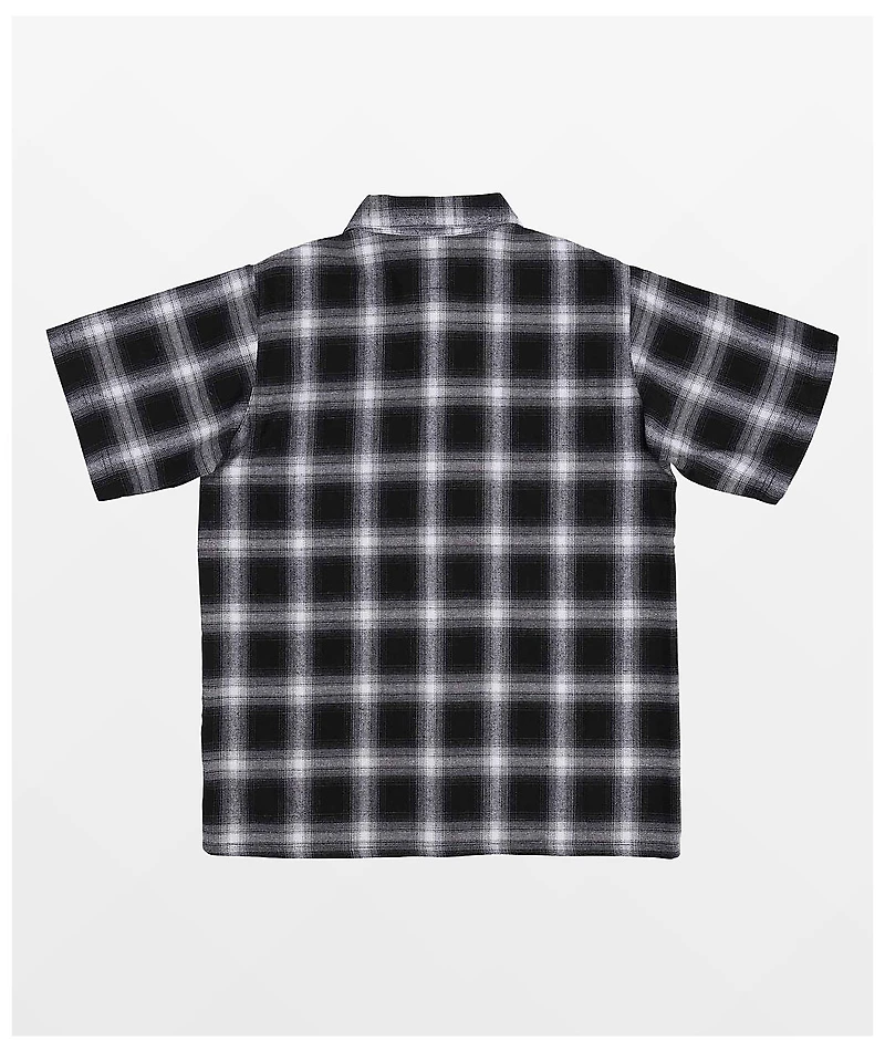 Independent Uncle Charlie Red & Black Short Sleeve Flannel Shirt