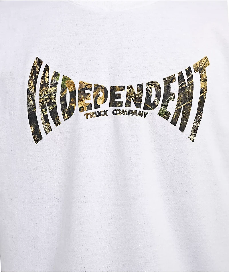 Independent x Realtree Span White Heavyweight T-Shirt
