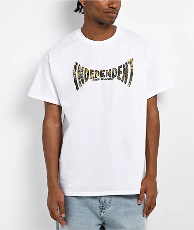 Independent x Realtree Span White Heavyweight T-Shirt