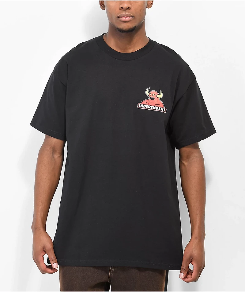 Independent x Toy Machine Mash Up Black T-Shirt