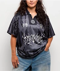 Insomnia Sinister Black & Grey Soccer Jersey