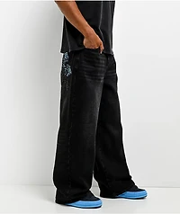 Insomnia Visuals Blade Black Wash Loose Fit Jeans