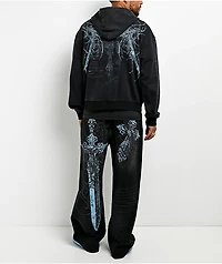 Insomnia Visuals Blade Black Wash Loose Fit Jeans