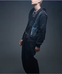 Insomnia Visuals Blade Black Wash Loose Fit Jeans