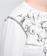 Insomnia Visuals Blessed White Long Sleeve T-Shirt