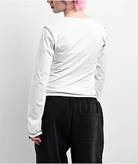 Insomnia Visuals Blessed White Long Sleeve T-Shirt