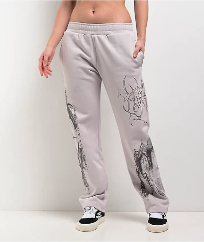 Insomnia Visuals Cathedral Grey Sweatpants