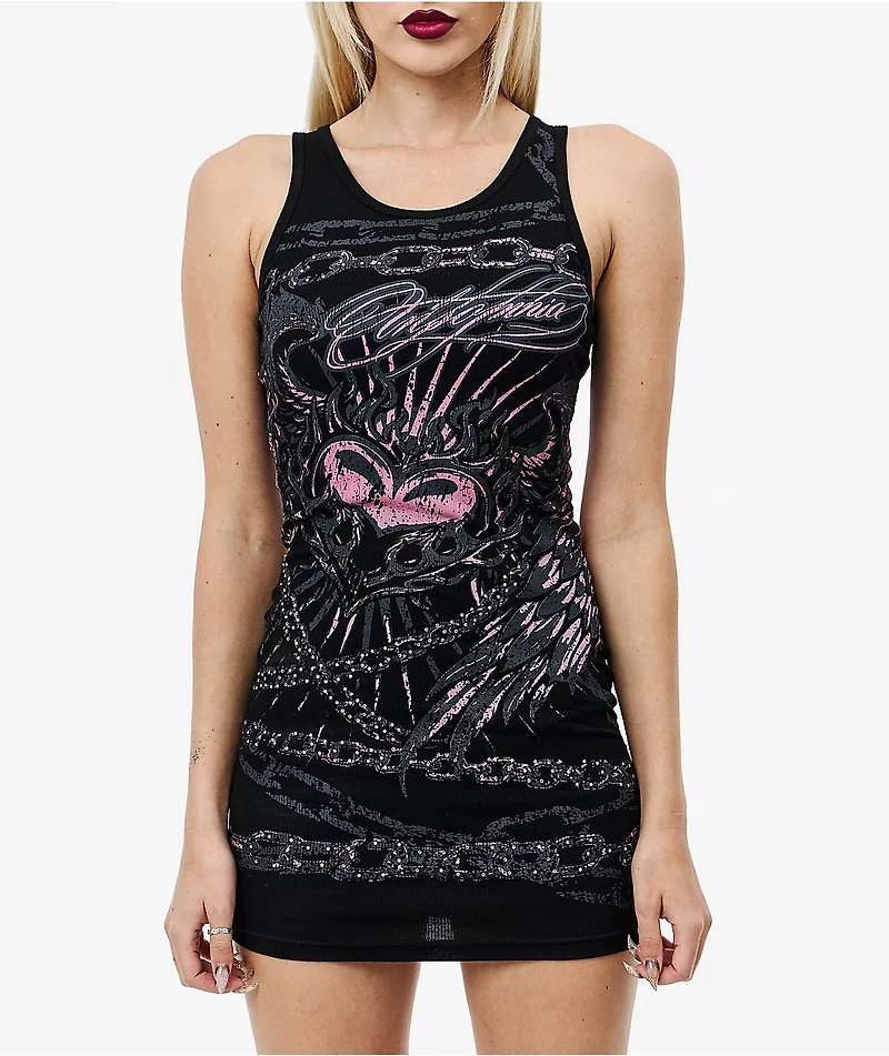 Insomnia Visuals Chains Black Tank Dress