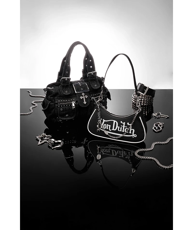 Insomnia Visuals Cross Black Handbag