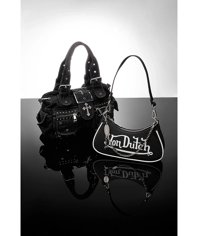 Insomnia Visuals Cross Black Handbag