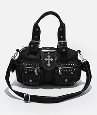 Insomnia Visuals Cross Black Handbag