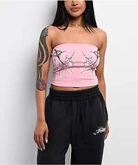 Insomnia Visuals Dagger Pink Tube Top