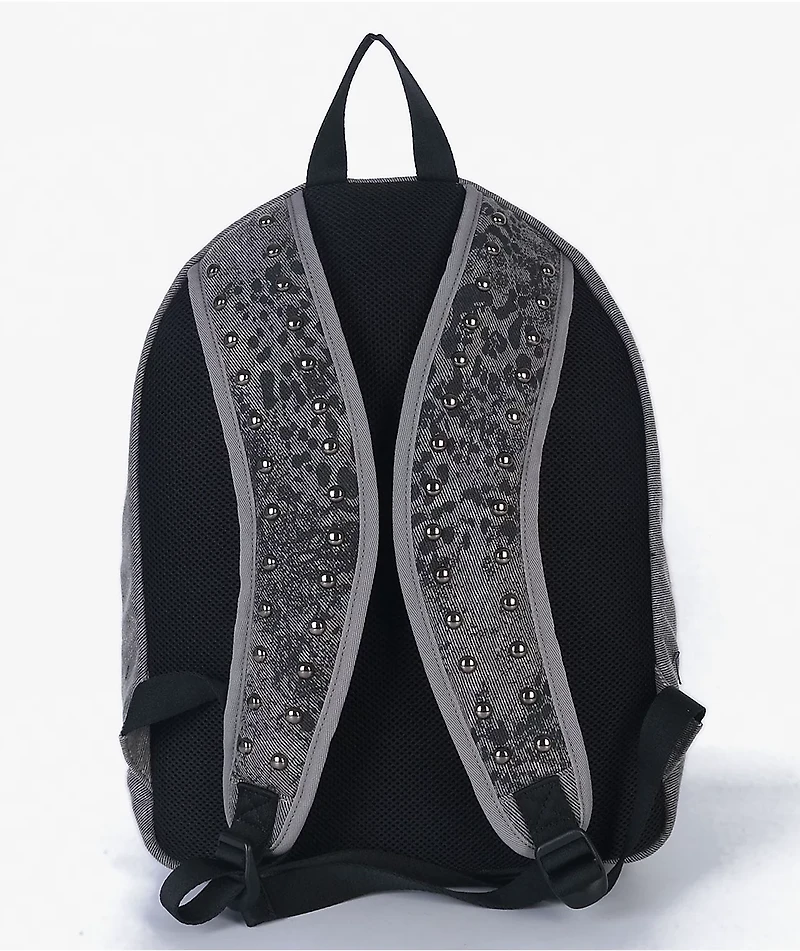 Insomnia Visuals Denim Cheetah Grey Backpack