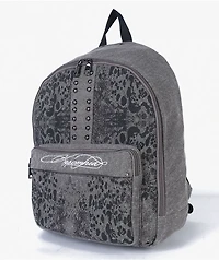 Insomnia Visuals Denim Cheetah Grey Backpack