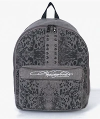 Insomnia Visuals Denim Cheetah Grey Backpack
