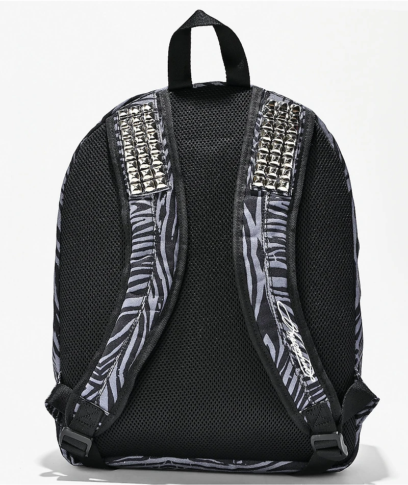 Insomnia Visuals Denim Tiger Grey Backpack