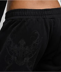 Insomnia Visuals Double Cross Black Sweatpants