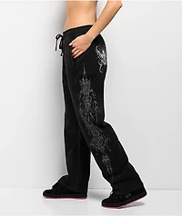Insomnia Visuals Double Cross Black Sweatpants